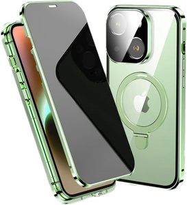Protection intégrale 360° pour iPhone 15, étui avec anneau magnétique pour la charge sans fil, protection d'écran de confidentialité, protection d'objectif de caméra - Product Image 3