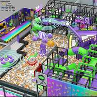 Casa de Juegos Interior Comercial Ledi - Construcción Duradera de PVC/PE/Metal, Tamaño Personalizable, Alta Capacidad para Parques de Diversiones