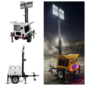 Torre de Luz Solar Portátil con 4 LED de 150W y Batería de Gel de 200Ah para Electrificación de Aldeas Rurales - Product Image 5