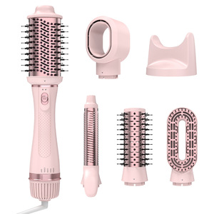 Ensemble de brosses à air chaud ioniques 5 en 1 avec fonction de verrouillage, multi-styles, bouclage, lissage, volumisation, double tension, styler de voyage - Product Image 2