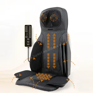 Luyao Relax Massage Stoel Shiatsu Kneden + Tikken Air Compressie Massage Vibrerende Warmte Stoel Verstelbare Massager Kussen