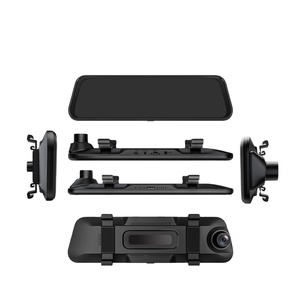 2K siêu rõ ràng ống kính kép Dash Cam với màn hình cảm ứng IPS gương chiếu hậu xe máy ảnh Video Recorder ADAS không thấm nước - Product Image 3