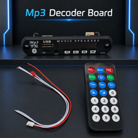 Módulo Decodificador de MP3 con Radio FM, Lector de Tarjetas USB y TF, Control Remoto Inalámbrico, Placa de Decodificación de Audio, Suministro de Fábrica
