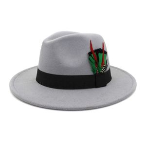Chapeau Fedora Borsalino Classique en Feutre de Laine X3045 100% Laine à Large Bord avec Décorations en Cuir, Ajustable - Product Image 3
