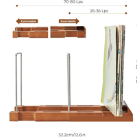 Organisateur de disques vinyles vertical portable en bois durable, multi-usages, pour salon, rangement domestique