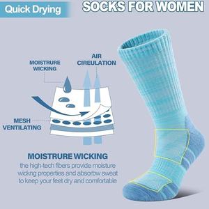 جوارب رياضية عالية الجودة للطاقم ، وسادة رياضية سميكة للرطوبة ، فتل ، شعار مخصص ، جوارب رياضية نسائية للجري - Product Image 4