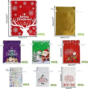 Juego <span class=keywords><strong>de</strong></span> Bolsas <span class=keywords><strong>de</strong></span> Regalo Navideñas 2026, Bolsas <span class=keywords><strong>de</strong></span> Plástico Decorativas Estilo Americano, Bolsas <span class=keywords><strong>de</strong></span> Dulces al por Mayor con Cordón - Product Image 2