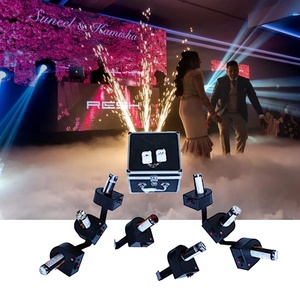 Machine de fontaine pyrotechnique à <span class=keywords><strong>feu</strong></span> d'artifice froid à 8 canaux Système de tir électrique magique pour le concept de fête de scène de mariage - Product Image 3