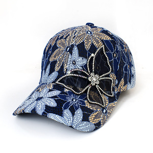 Mùa xuân và mùa hè thời trang ren ngọt ngào giản dị hoa bướm Mũ bóng chày của phụ nữ du lịch ngoài trời bóng râm Mũ mặt trời - Product Image 6