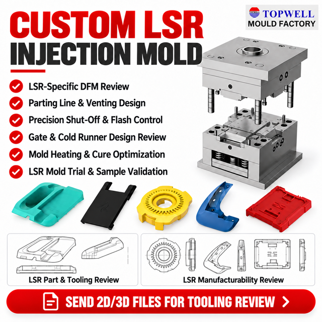Custom Precision LSR Injection Mold Liquid Silicone Rubber Mould Making OEM Tooling LSR for Silicone Parts Precise Molding