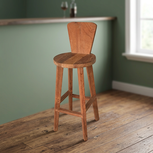 Latest Design Indonesia Natural Home Living Furniture and Decoration Aloha Recycled Wood Kitchen Outdoor Dining Bar High <b>Stool</b> - Product Image 2