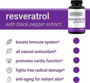 Suplemento sanitario Fabricante Polygonum Cuspidatum Trans Resveratrol Suplemento Resveratrol 98% Cápsulas - Product Image 4