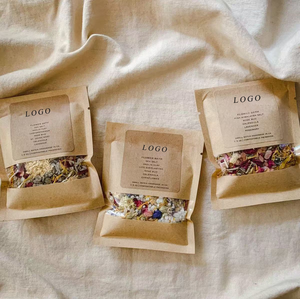 <span class=keywords><strong>Sel</strong></span> de Bain Personnalisé avec Logo, Emballé dans un Sac en Papier Kraft Écologique, <span class=keywords><strong>Sel</strong></span> d'<span class=keywords><strong>Epsom</strong></span> Parfumé Floral Hydratant, Cadeau - Product Image 4