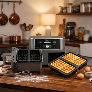 Molde de silicona tipo gofre OEM ODM, apto para freidora de aire y horno, bandeja de silicona para cocina, utensilios de repostería, accesorios para freidora de aire, molde para hornear - Product Image 1