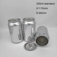 Canettes en aluminium vides de 330 ml, personnalisables, pour bière, boissons énergisantes, vin, boissons gazeuses et sodas