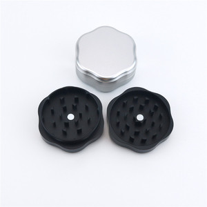 Nuevo Molinillo de Hierbas Secas de Aleación de Aluminio de 2 Capas Personalizado, Accesorios para Fumar, Molinillo de Metal, Triturador de Tabaco - Product Image 1