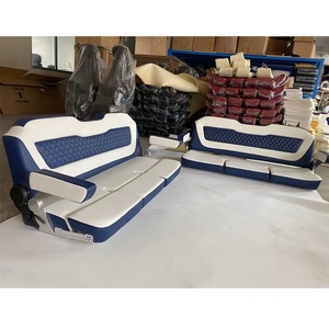 Feitine ที่นั่งเรือยอชท์แบบหรูหราสีเรือ3-seater พับได้ที่นั่งเรือท้องแบนสำหรับเรือท้องแบน - Product Image 5