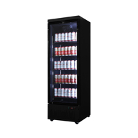 Congélateur vertical commercial à porte vitrée avec compresseur basse température pour supermarché