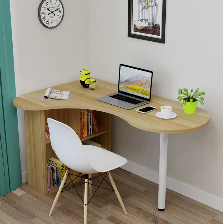 コーナーデスク湾曲したコンピューターデスクの組み合わせオフィス