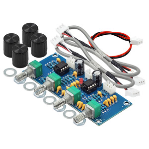 XH-A901 บอร์ดควบคุมเสียง 96 มม.x 39 มม.DC 5V-12V การปรับเสียงเบสและเสียงแหลม PCB MOUNT - Product Image 3