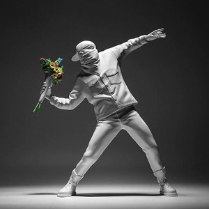 Sculpture d'animal nordique <span class=keywords><strong>Banksy</strong></span>, figurine artistique en résine, personnalisable, décoration d'intérieur, motif animal - Product Image 1