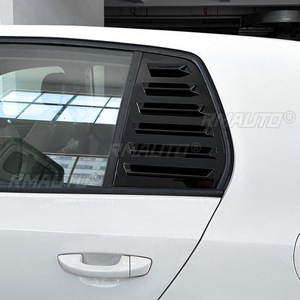 Glossy Black/Carbon Look Car Rear <b>Window</b> Shutter Cover Trim <b>Window</b> Louver Side <b>Vent</b> Trim for Volkswagen Golf 6 MK6 2008-2012 - Product Image 6