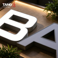 Lettres en relief 3D personnalisées à LED avec éclairage frontal, en aluminium, bord étroit, étanches IP65, contrôle Bluetooth/WiFi, pour les entreprises de publicité