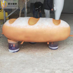 Jiahua Sculpture Fiberglass Bread <b>Ornament</b> Painted <b>Large</b> Decorative Sculpture For Bakeries - Product Image 3