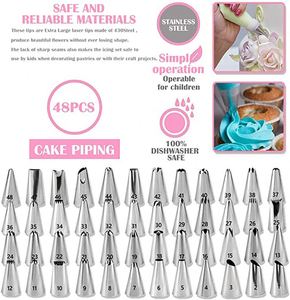 Kits de décoration personnalisés en gros, 464 pièces améliorées avec un ensemble de moules à charnière, fournitures de pâtisserie pour débutants - Product Image 2