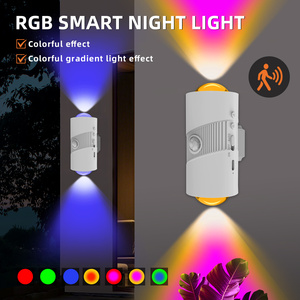 Lampe LED à détecteur <span class=keywords><strong>de</strong></span> mouvement rechargeable à fixation murale magnétique, lumière à intensité variable avec fonction marche/arrêt automatique pour chambre à coucher, chambre d'enfant, couloir - Product Image 2