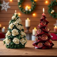 Blumenförmige Lebensmittelechte Silikon-Duftkerzen-Kuchenform Wiederverwendbar Umweltfreundlich Hitzebeständig Ungiftig Spülmaschinen- und Ofenfest