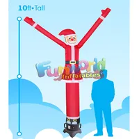 คริสต์มาสซานตาคลอสInflatable Airหลอดนักเต้นโฆษณาInflatable Man