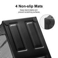 Porte-stylos de bureau en fil métallique, organiseur de bureau en métal à 3 compartiments, porte-crayons pour bureau
