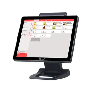 Supermarché Pos System VFD Display 15 pouces Capacitif Pos Écran Tactile Stand Monitor