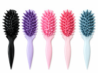 Brosse de massage capillaire à coussin d'air, peigne à queue pointue, brosse de massage pour le cuir chevelu et les méridiens