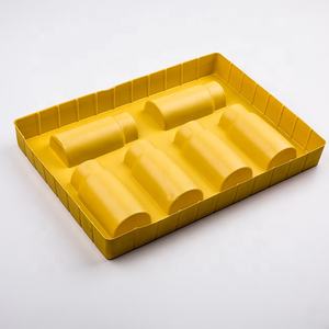 Bandeja blíster personalizada al por mayor con superficie flocada en colores PS para soporte interior de plástico para cosméticos - Product Image 2