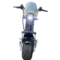 Citycoco 1800W EEC COC CE DOT Scooter Eléctrico de Dos Ruedas con Suspensión, Horquilla Delantera y Freno de Disco para Adultos