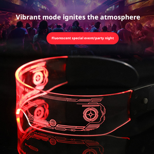 Gafas LED Visor, Gafas Luminosas de Ciencia Ficción para Cosplay, Gafas Brillantes para Fiestas de Anime y Vida Nocturna - Product Image 3