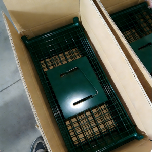 Piège pliable robuste à double porte pour blousons, ratons laveurs, chiens et chats sauvages – Cage professionnelle et écologique pour une capture humaine - Product Image 4