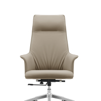 Fauteuil de Direction en Cuir Synthétique Haut de Gamme à Dossier Plissé, Pivotant, pour Bureau de Direction - Vente en Gros