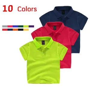 Kaus Polo Anak Laki-laki Perempuan Anak Laki-laki Kaus Polo Logo Bordir Kustom