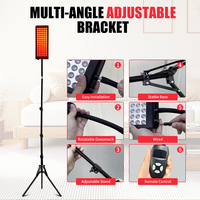 US Stock Lampe de thérapie par la lumière rouge Thérapie par la lumière infrarouge avec support 660nm Redlight et 850nm Dispositif de lumière infrarouge proche pour le corps