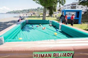 <span class=keywords><strong>Grand</strong></span> terrain de billard et <span class=keywords><strong>château</strong></span> portables pour arène de sport gonflable extérieure pour des jeux extérieurs amusants - Product Image 2
