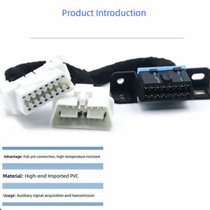 สายเชื่อมต่อ OBD แบบ Y-Splitter 16 พิน สำหรับยานยนต์ หัวต่อแบบตัวผู้คู่ตัวเมีย สำหรับการสแกนวินิจฉัยพร้อมกันและการตั้งโปรแกรม ECU 12V - Product Image 2