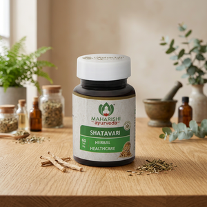 Tabletas de Extracto Herbal Silvestre Prensado en Frío de Shatavari de Maharishi Ayurveda, 60 Unidades, Suplemento de Corteza de Planta para el Bienestar Femenino - Product Image 1