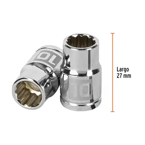 BOX 6 Douilles 10 mm, 12 points, entraînement 3/8 po, TRUPER - Product Image 3