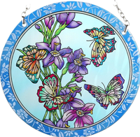 Catégorie de produits Papillon coloré Décoration murale en bois Fleur Piège lumineux Cadeau suspendu pour maman Grand-mère Artisanat en bois Boîtes en bois