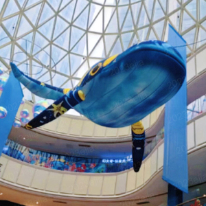 Palloncini Gonfiabili a Tema Marino: Polpo Volante, Cavalluccio Marino, Pesce Tropicale, Prodotti in Pellicola di Alluminio Riempiti di Elio con Telecomando - Product Image 1