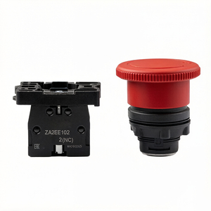 Botones de Parada de Emergencia Genuinos XA2-ES542, XB2-BS642C(ZB2BZ102C+ZB2BS64C) Tipo Hongo Rojo 30mm con Reinicio por Rotación 1NC, Nuevo Stock - Product Image 2