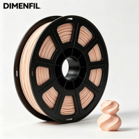 Filamen Printer 3D Desktop FDM Universal DIMENFIL PLA Warna Kulit Dasar 1.75mm 1kg 200C